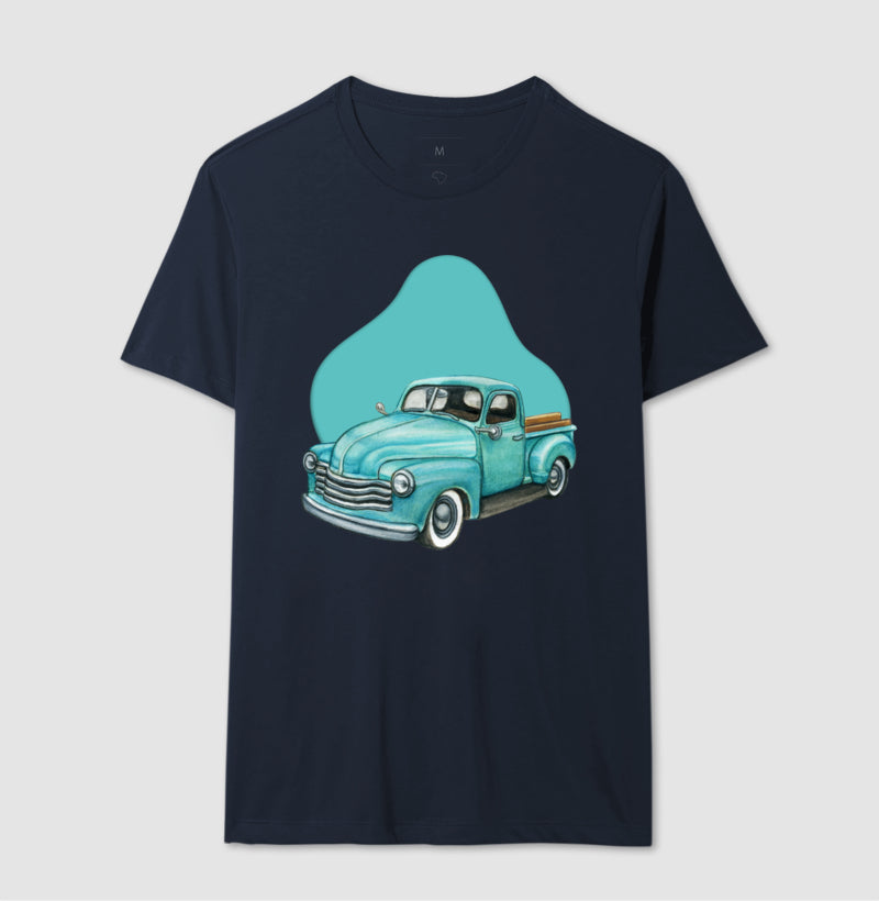 Camiseta - Carro Antigo Azul