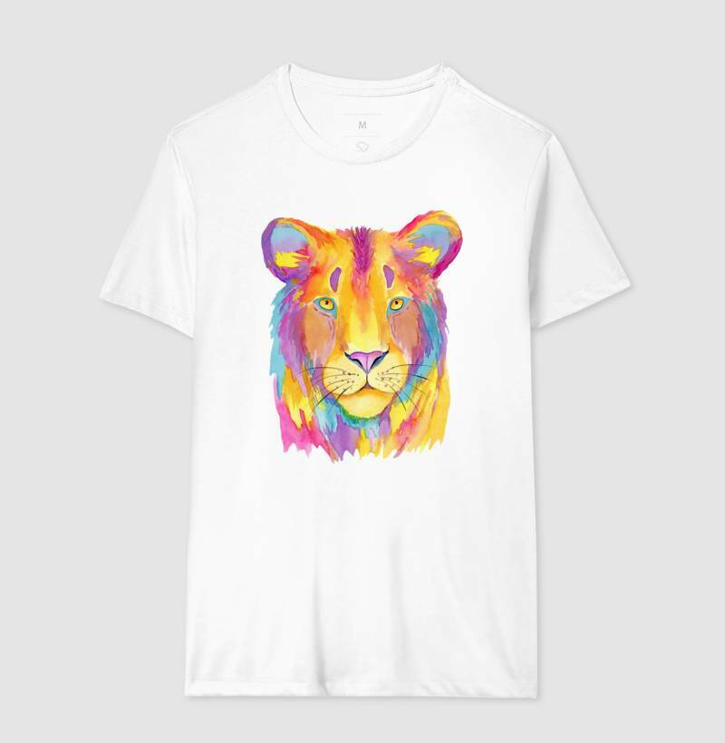 Camiseta - Leoa Colorida