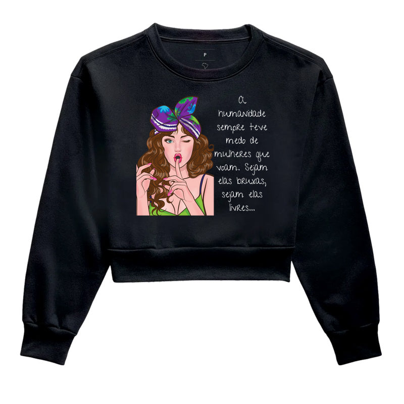 Moletom Cropped - Girl Power Isabela