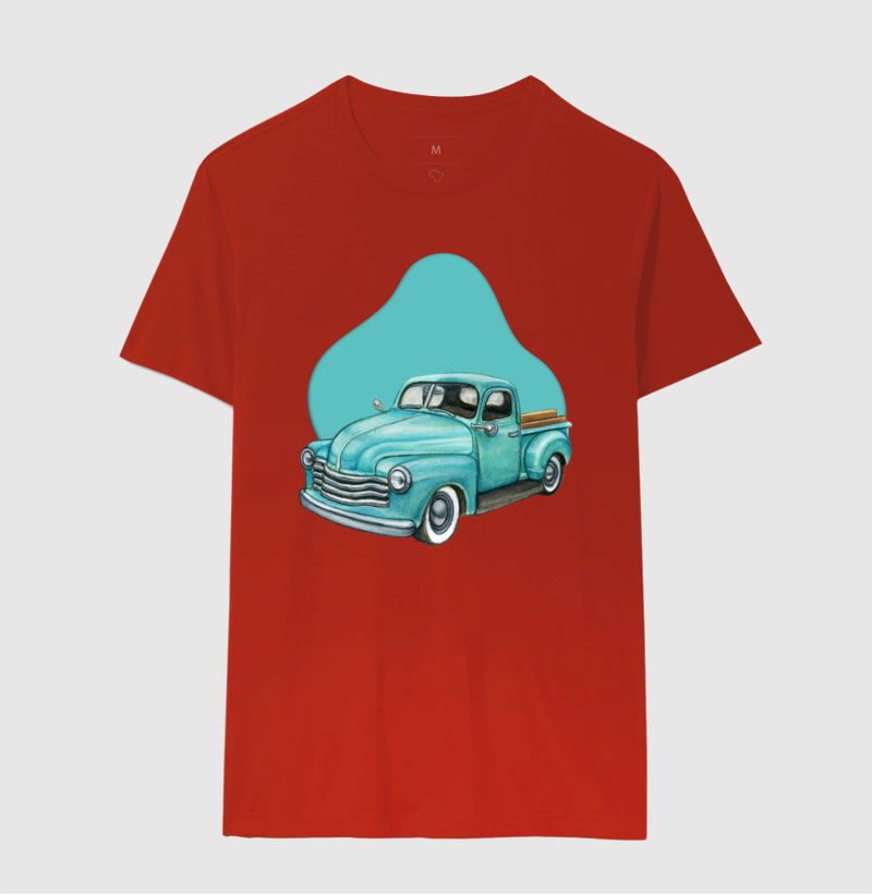 Camiseta - Carro Antigo Azul