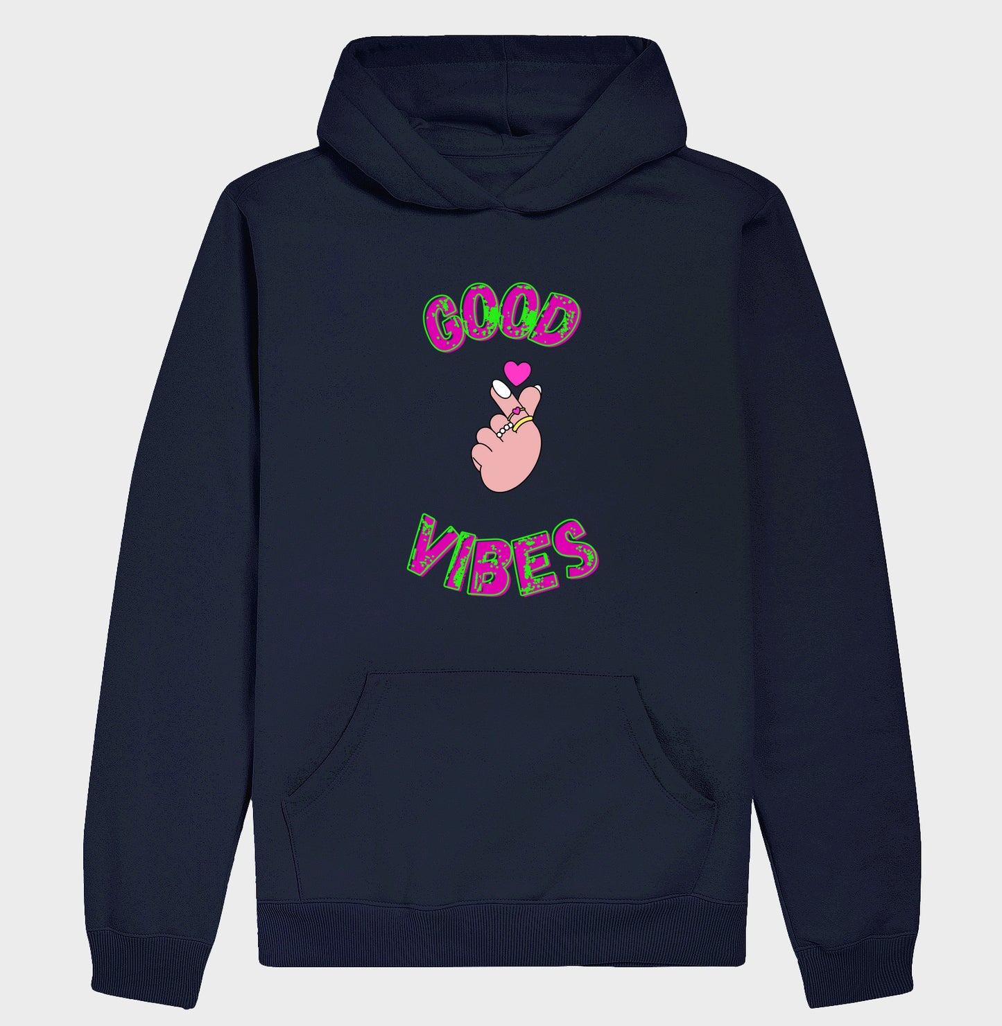 Moletom Hoodie - Good Vibes Coração