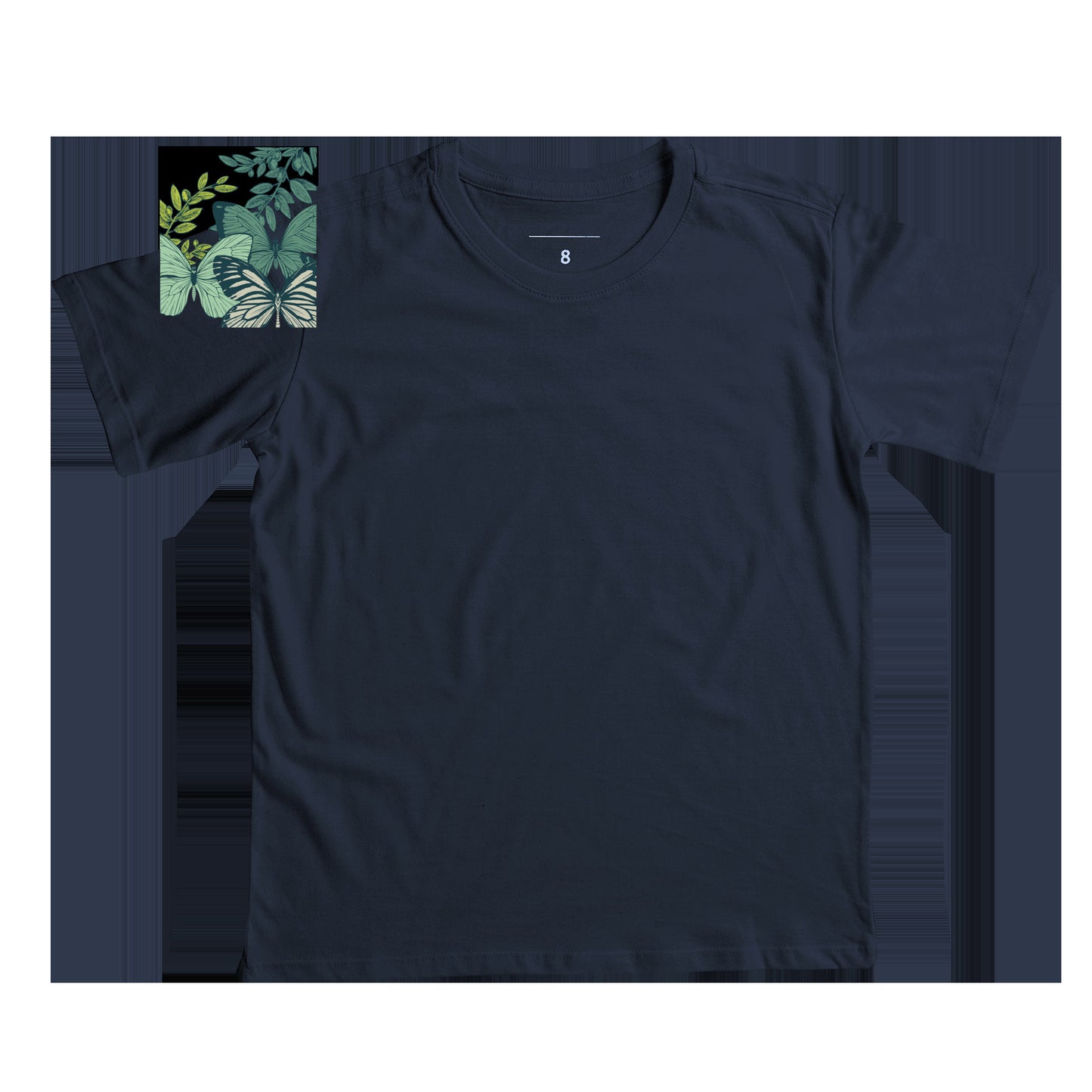 Camiseta Infantil - Borboletas Verdes
