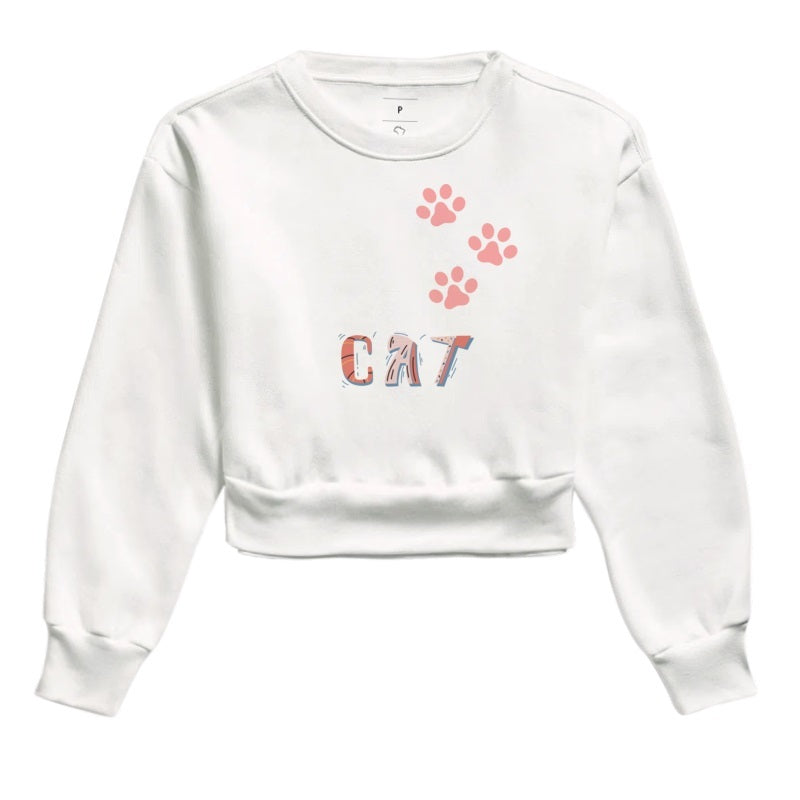 Moletom Cropped - Cat