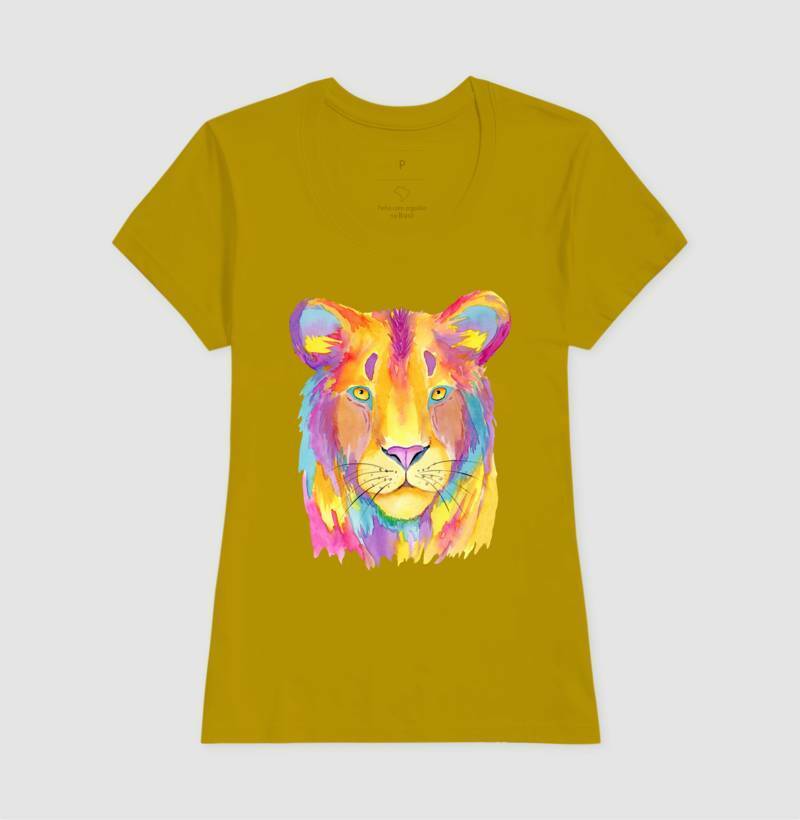 Baby Look - Leoa Colorida