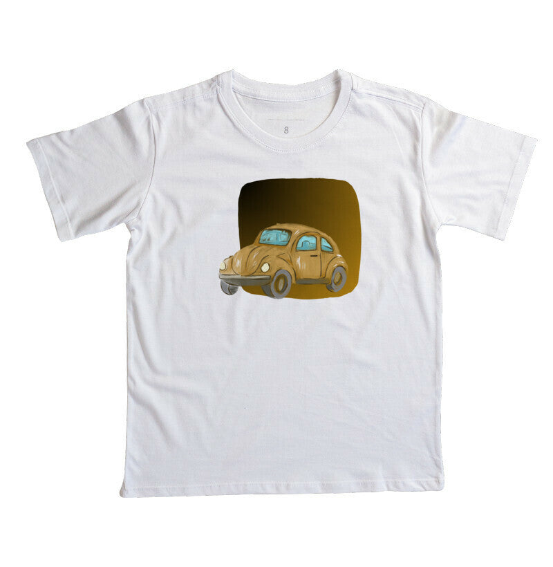 Camiseta Infantil - Fusca Marrom