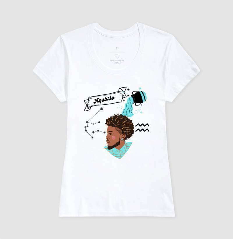 Baby Look - Aquário Homem