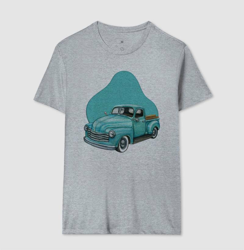 Camiseta - Carro Antigo Azul