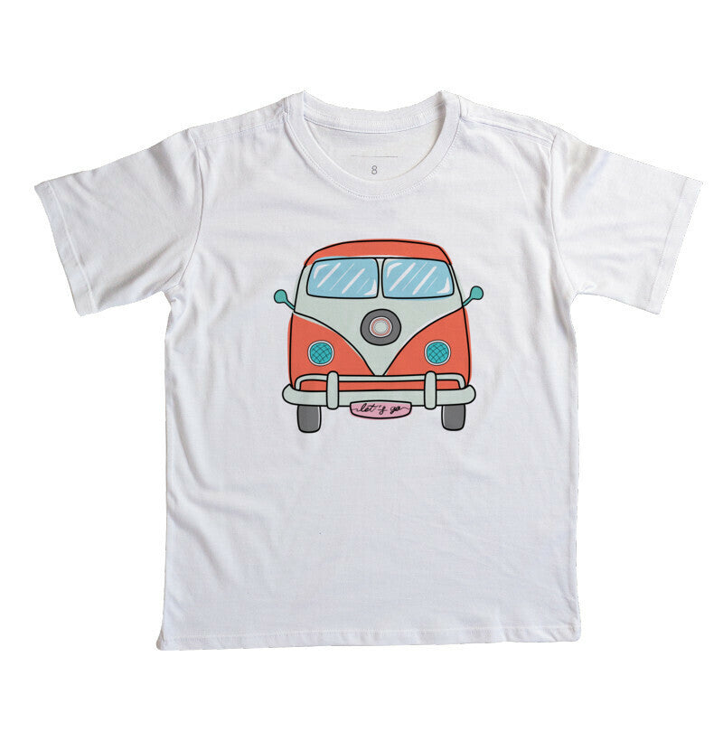 Camiseta Infantil - Kombi Laranja