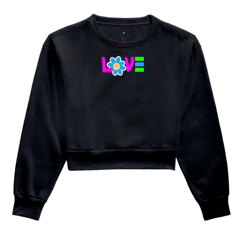 Moletom Cropped - Love