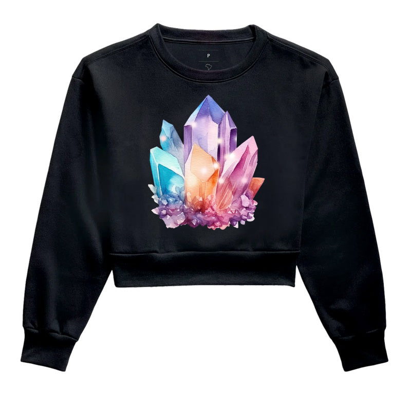 Moletom Cropped - Cristais