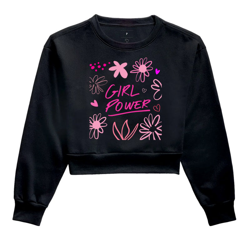 Moletom Cropped - Girl Power Flávia