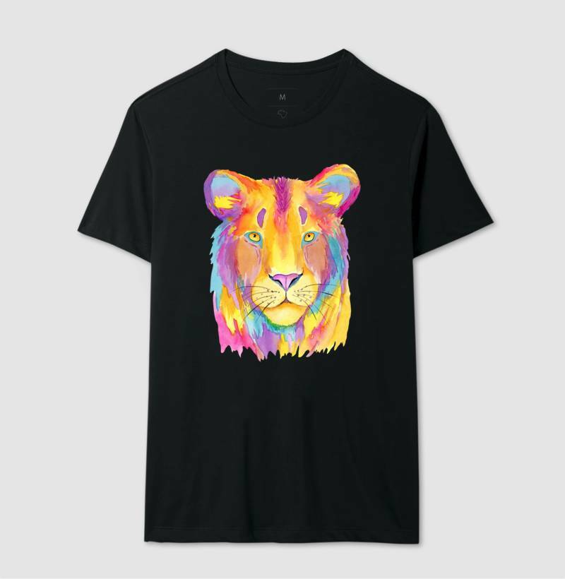 Camiseta - Leoa Colorida
