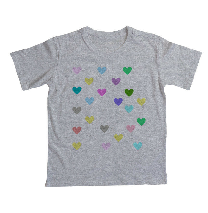 Camiseta Infantil - Corações