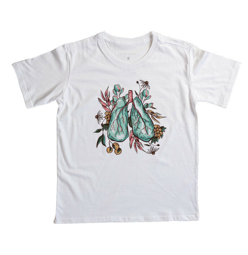 Camiseta Infantil - Pulmões Natureza