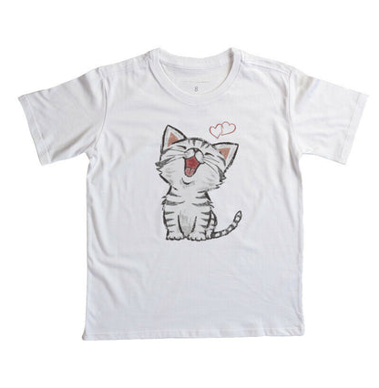 Camiseta Infantil - Gatinho