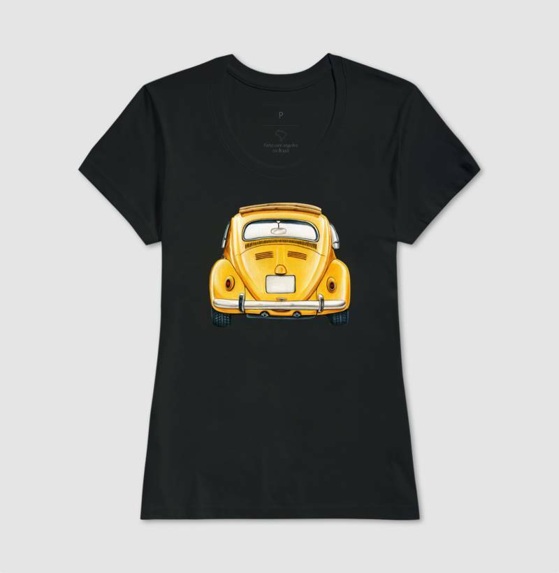 Baby Look - Fusca Amarelo