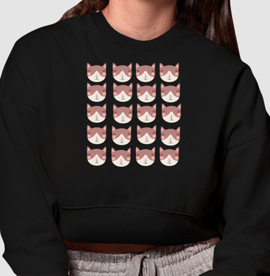 Moletom Cropped - Cats