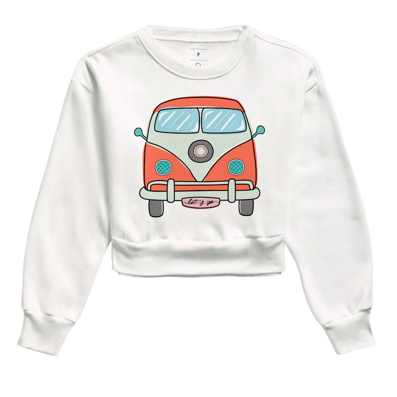 Moletom Cropped - Kombi Laranja