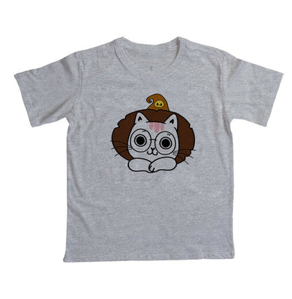 Camiseta Infantil - Gato de Chapéu 2