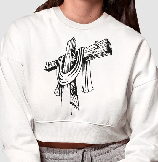 Moletom Cropped - Cruz