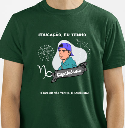 Camiseta - Capricórnio Homem (Paciência)