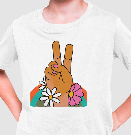 Camiseta Infantil - Peace and Love