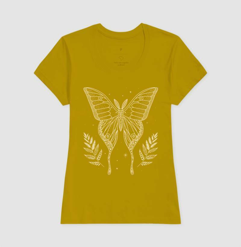 Baby Look - Borboleta Dourada