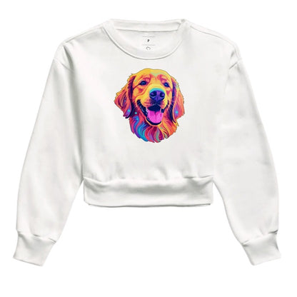 Moletom Cropped - Golden Retriever Color