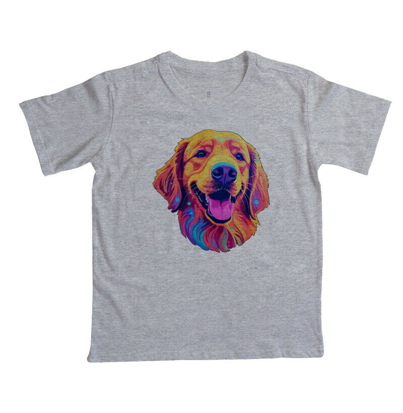 Camiseta Infantil - Golden Retriever Color