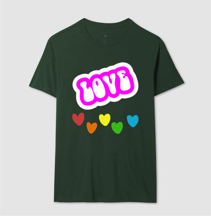 Camiseta - Love Corações