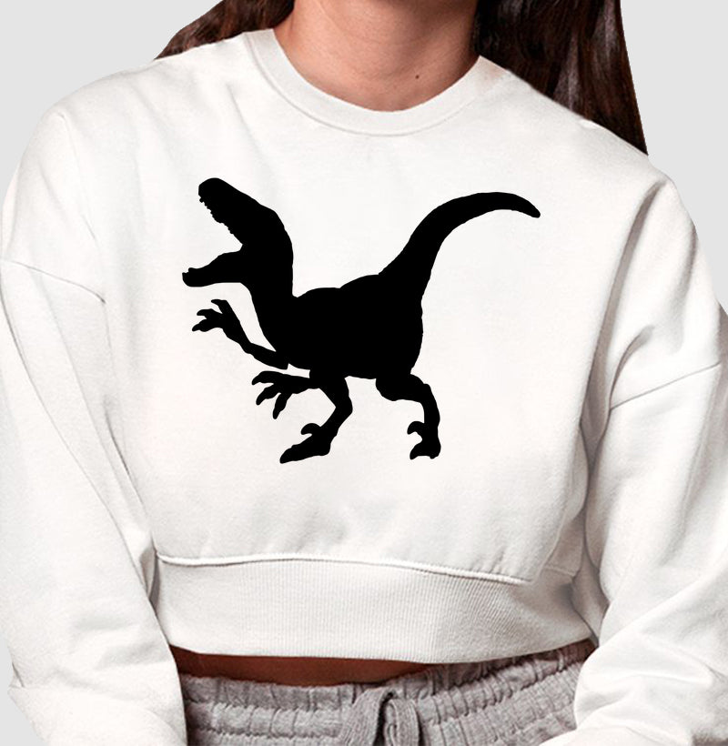 Moletom Cropped - Dinossauro