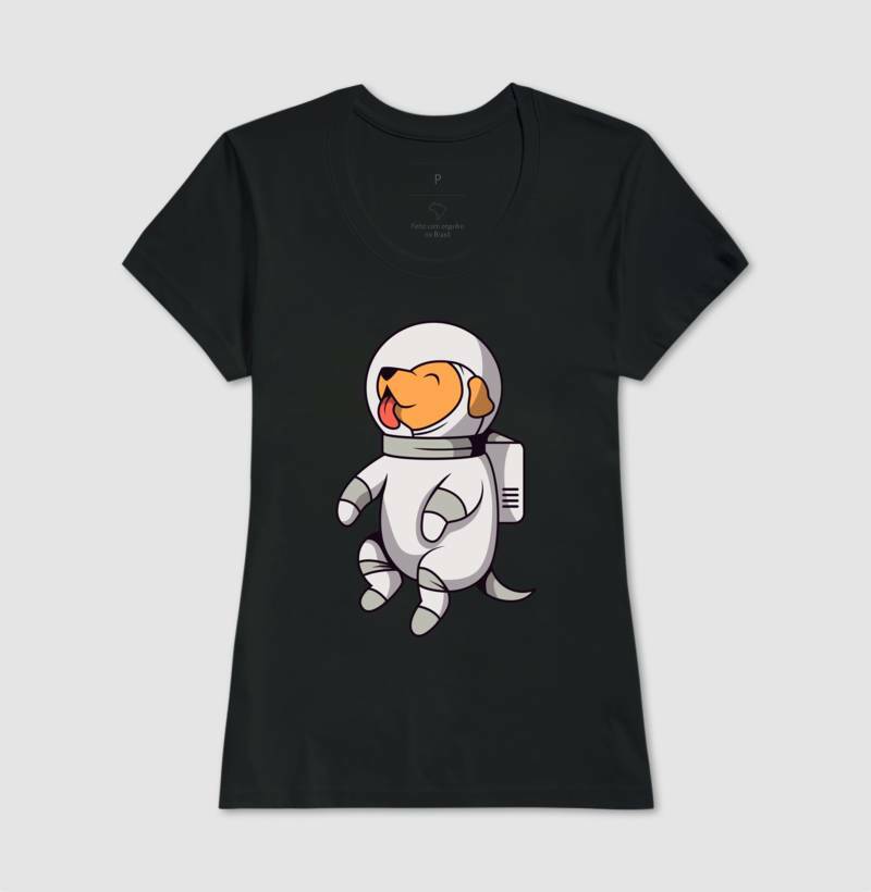 Baby Look - Cachorro Astronauta