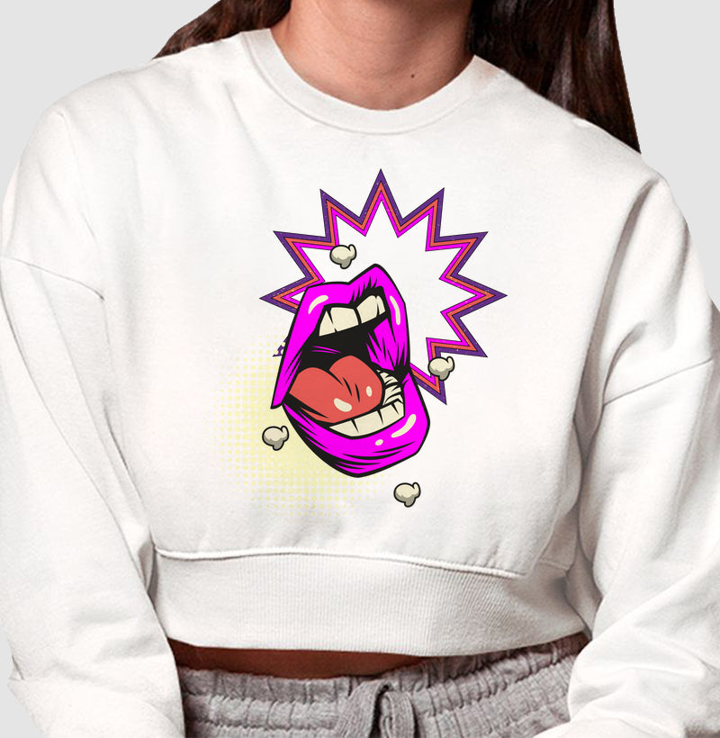 Moletom Cropped - Girl Power Gabriela