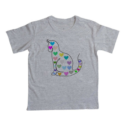 Camiseta Infantil - Gato de Coração