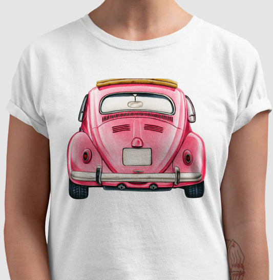 Camiseta - Fusca Rosa