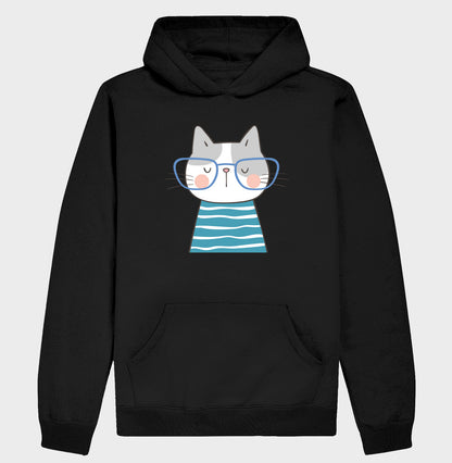 Moletom Hoodie - Gato de Óculos