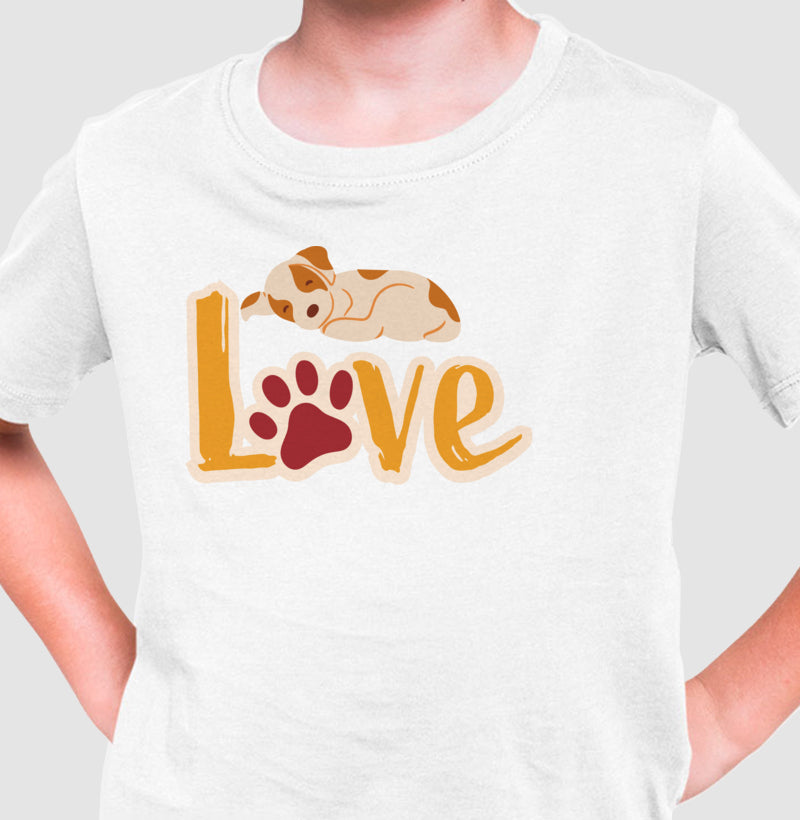 Camiseta Infantil - Dog Love