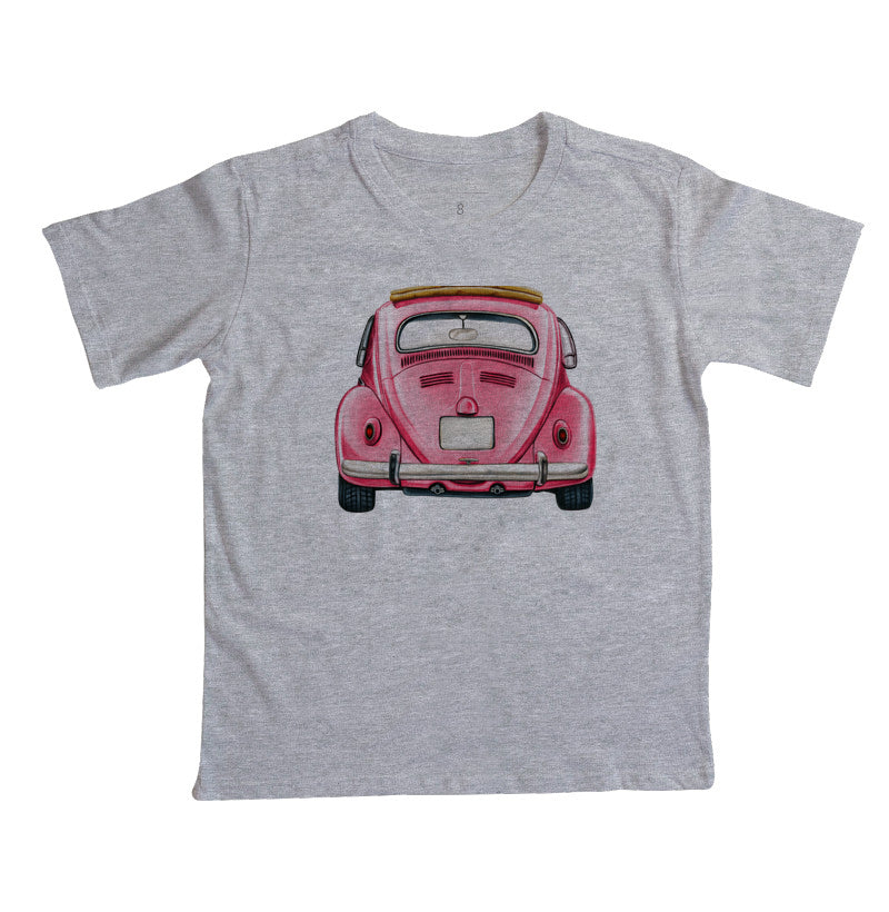 Camiseta Infantil - Fusca Rosa