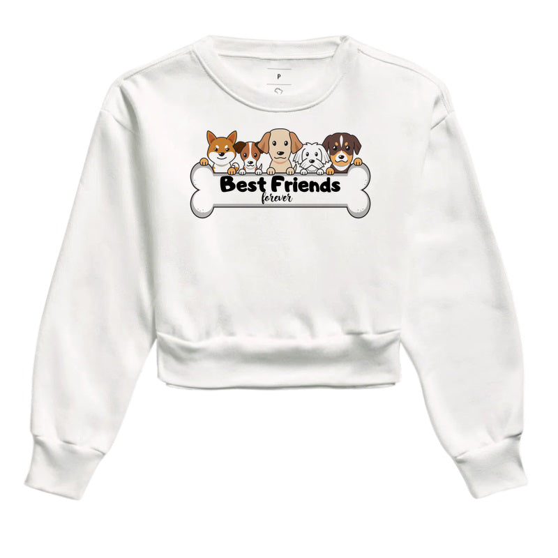 Moletom Cropped - Best Friends Forever