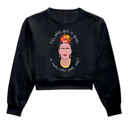 Moletom Cropped - Girl Power Frida 2