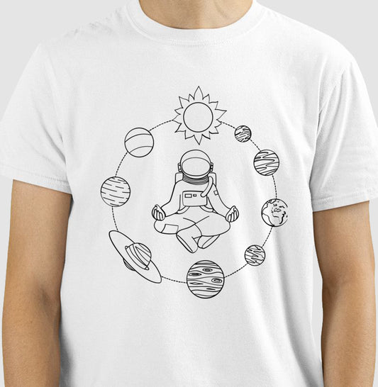 Camiseta - Astronauta Meditando