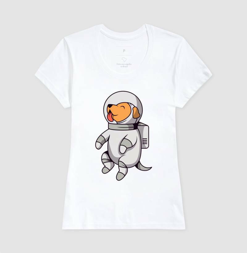 Baby Look - Cachorro Astronauta