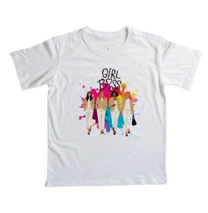 Camiseta Infantil - Girl Boss Quézia