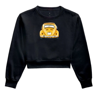 Moletom Cropped - Fusca Amarelo