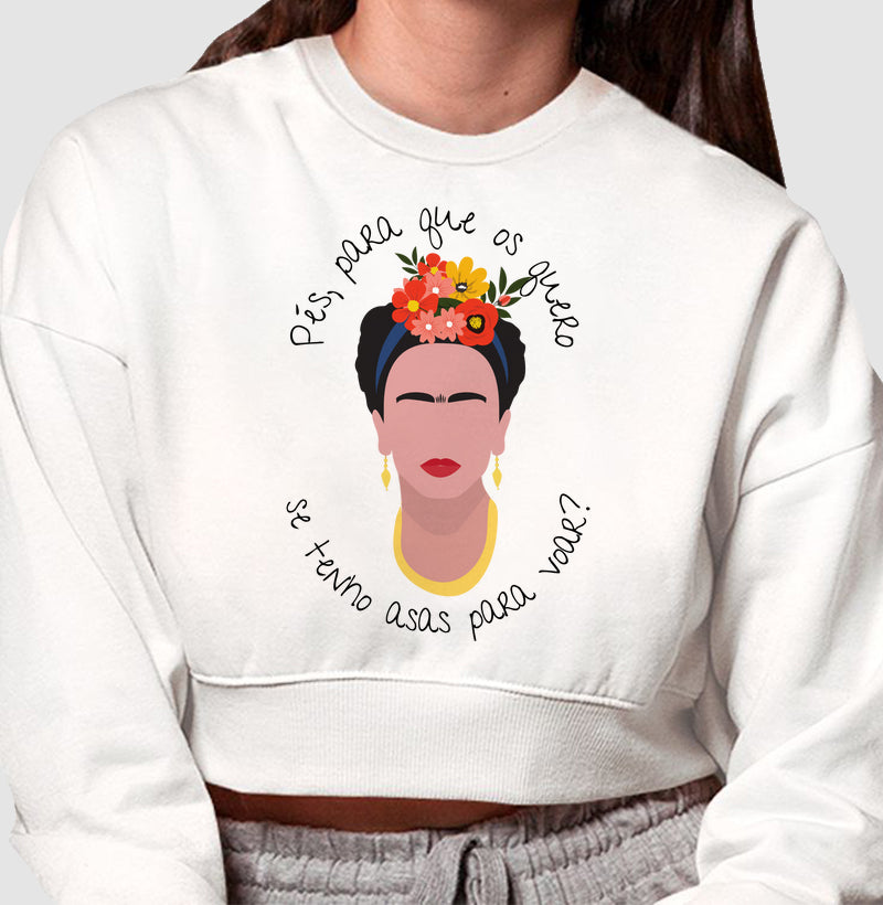 Moletom Cropped - Girl Power Frida 2