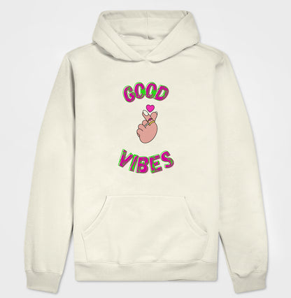 Moletom Hoodie - Good Vibes Coração