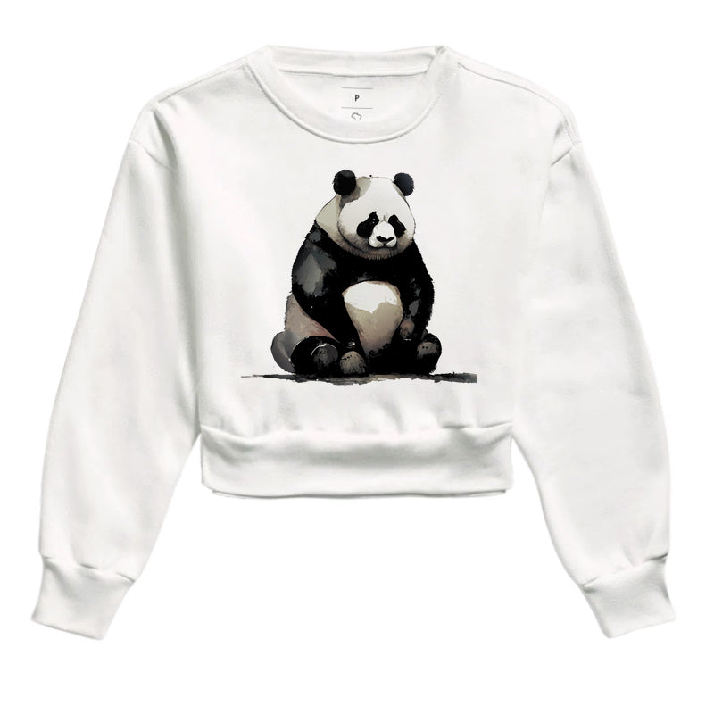 Moletom Cropped - Panda