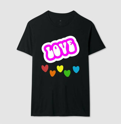 Camiseta - Love Corações