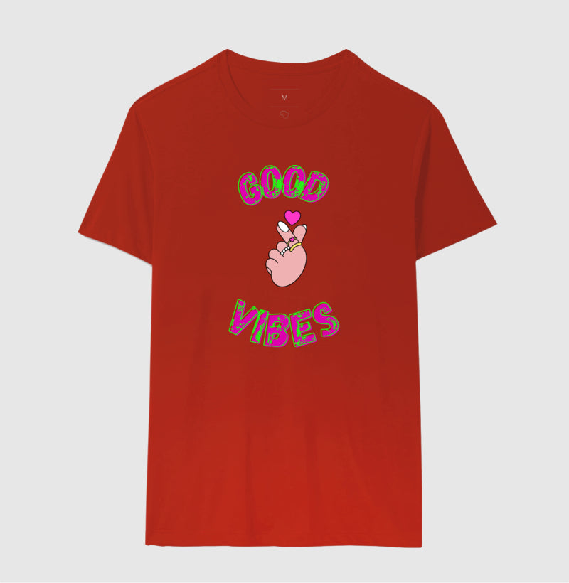 Camiseta - Good Vibes Coração