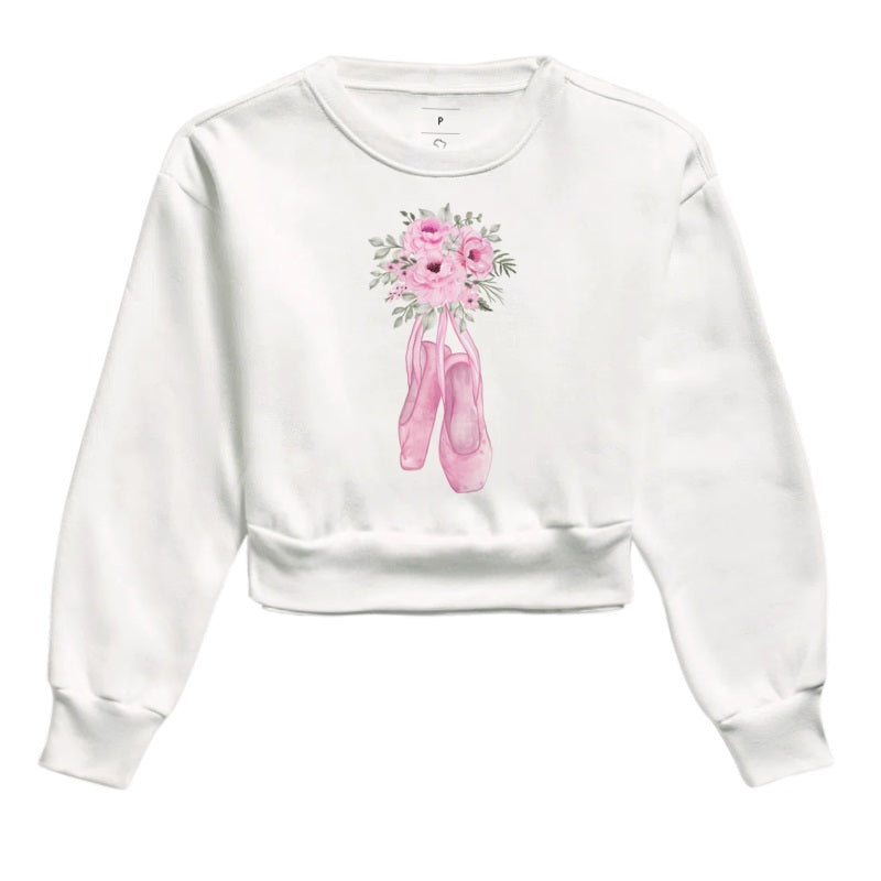 Moletom Cropped - Ballet Sapatilha